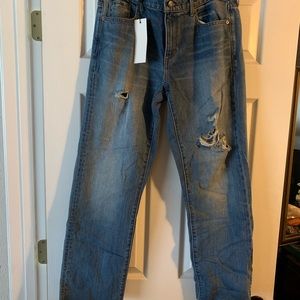 Banana Republic distressed girlfriend jeans NWT